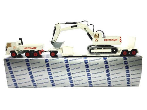 Man truck with lowboy and - with,